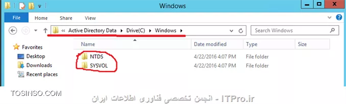 در این قسمت توضیح می دهیم چگونه از متد Single-pass backup استفاده کنیم تا در مواقع اضطراری بتوان داده ها یا کل سرور Active Directory را ریکاوری کرد.single-pass backup چیست؟ single-pass backup یا application-aware backup  یک نوع Disk-Level Backup هستش که شامل اطلاعات metadata سرویس AD می باشد. که اطلاعات مربوط به Active Directory را بوسیله سرویس VSS مایکروسافت Backup گیری می کند. بوسیله single-pass backup شما می توانید اطلاعات مربوط به AD  را ریستور کنید بدون نیاز به ریکاوری کردن کل سرور AD.

* نکته: Single-pass backup برای ماشین های که SQL Server, SharePoint Server and Active Directory را اجرا می کنند مورد استفاده قرار می گیرد.
* نکته: Single-pass backup برای Exchange Server استفاده نمی شود.
* نکته: برای استفاده از Single-pass backup شما باید Agent for Active Directory را بر روی سرور Active Directory نصب کنید.

!! Install Agent for Active Directory 
--
Agent for Active Directory می تواند بر روی OSهای زیر نصب شود:
||http://tosinso.com/files/get/c62bc273-8485-43d1-b888-9e8cd645950b||
نکته: اگر قبلا Agent for Windows را بر روی AD نصب کرده باشید. با نصب Agent for Active Directory این Agent بصورت Add-On به Agent for Windows اضافه خواهد شد.
نکته: Agent for Active Directory را نمی توان بصورت remote نصب کرد.
برای نصب Agent for Active Directory ستاپ Acronis را بر روی AD اجرا کنید و در پنجره زیر:
||http://tosinso.com/files/get/ea981b4d-f97a-41a3-82c8-3c802777cad7||
گذینه بالا را انتخاب کنید. و تا اخر Wizard را پیش برید و این agent را نصب کنید.

!! Active Directory Backup
--
بعد از انجام تنظیمات بالا نوبت به Backup گیری از AD می رسد. برای اینکار یک Backup Task ایجاد می کنیم.
در قسمت What to Backup پارتیشنهای که داده های Active Directory را نگه داری می کند را انتخاب می کنیم. 
اگر می خواهید Active Directory را در مواقعی که کلا از بین رفته Recovery کنید کل Volume ها یا کل دیسک را انتخاب کنید.
||http://tosinso.com/files/get/b4373db3-5c15-4f89-babd-5e600e4ec51d||
در قسمت بعدی باید محل ذخیره سازی فایلهای Backup را مشخص کنیم. همچنین باید Single-pass backup را فعال کنیم.
||http://tosinso.com/files/get/d0854a9c-6fd7-4c55-80f3-38f3ddac5441||
و زمانبندی Backup گیری را بصورت زیر تنظیم می کنم:
||http://tosinso.com/files/get/1be5b18e-476c-43e7-a956-c37157dd9ad1||
اگر آموزشهای قبلی را دنبال کرده اید تنظیمات بالا نیازی به توضیح نداره.
||http://tosinso.com/files/get/c66df829-6d7e-4f88-a627-80196561d0b7||
در قسمت Plan Parameters شما باید مطمئن شوید تنظیمات VSS بصورت زیر ست شده باشد:
||http://tosinso.com/files/get/b7617346-6f49-429a-baa5-e70368f7e344||
همچنین باید یک Credentialsی انتخاب کنید که عضو گروه Local Administrators سرور Active Directory باشد. که بصورت پیش فرض  قسمت  Plan's Credentials بر روی Acronis Services ست شده که از Credentials کاربری که Acronis Services را اجرا کرده استفاده می کند. این Credentials برای اجرای این Task استفاده میشه.
||http://tosinso.com/files/get/5d9c031f-311f-495b-b553-addcb22bd160||
بعد از انجام تنظیمات بالا OK کنید.
بعد از گذشتن زمانی که تعیین کرده اید Backup Task اجرا می شود.

!! Active Directory Recovery
--
ما به دو روش می توانیم AD را ریکاوری کنیم. در مرحله اول باید مشخص کرد که آیا کل سرور AD صدمه دیده یا اطلاعات آن؟؟؟؟
فرضا کل AD صدمه دیده و نمی تواند Boot کند که باز هم ریکاوری کردن AD بستگی به آن دارد که در ساختار غیر از این DC، DCهای دیگری وجود دارد یا نه؟؟؟
مثلا اگر یکی از DCها به کل نابود شد می توان با استفاده از متد |Restoring a Domain Controller Through Reinstallation::https://technet.microsoft.com/en-us/library/cc816620(v=ws.10).aspx| استفاده کنید و DC معیوب را به مدار برگردونید.
ولی اگر یک DC در ساختار دارید به راحتی می توانید بوسیله Bootable Media آنرا بوت کنید و Backup را ریستور کنید. (در آموزش های قبلی این روش را آموزش دادم)
||http://tosinso.com/files/get/f9a74a87-4a14-4c4e-a5bd-dbd37491eccc||
||http://tosinso.com/files/get/84cb3a77-1490-457c-a4f3-fb243b54c764||
||http://tosinso.com/files/get/3977222e-69f3-43db-bdd3-e70e76d810f0||
ولی اگر داده های خود Active Directory صدمه دیده باشد مثلا پوشه SYSVOL یا دیتابیس آن خراب شده است. باز هم ریکاوری کردن AD بستگی به این داره که در دومین چند DC وجود دارد؟؟؟ 
اگر بیش از یک DC در دومین وجود داشته باشد به دو روش می توانید AD را ریکاور کنید:
<ltr>
# Re-promoting the domain controller
# Single-pass backup
<ltr>
شما خیلی راحت می توانید از روش |Re-promoting the domain controller::http://www.tomshardware.com/faq/id-1946870/promote-windows-server-2012-domain-controller-part-prerequisites.html| استفاده کنید و اجازه بدید که AD بوسیله Replication خود را ریکاوری کند.
نکته: در این روش حواستون به رولهای FMSO باشه.
یا می توان از روش دوم استفاده کرد.
یک Recovery Task ایجاد کنید و اطلاعات زیر را انتخاب کنید:
||http://tosinso.com/files/get/f2a5c17d-4116-4fc1-8046-6a1d41ddd301||
و لینک زیر را انتخاب کنید:
||http://tosinso.com/files/get/ff1d0823-6f10-4b1f-b54f-ed9561570a16||
باید مسیری برای Extract کردن اطلاعات بر روی سرور AD انتخاب کنید:
||http://tosinso.com/files/get/ef95ed3d-6c2d-4194-87bc-1e9c67b56dc2||
و در آخر OK کنید.
||http://tosinso.com/files/get/d348d180-2dc7-4051-8108-13036a125814||
اطلاعات بر روی AD ریستور شد. قدم بعدی باید این اطلاعات را Replace کنیم. برای اینکار به محیط Directory Services Restore mode لاگین کنید. 
بعد از وارد کردن پسورد DSRM Account فایلهای Extract شده را به محل اصلی Paste کنید:
||http://tosinso.com/files/get/82a9061e-7776-48b9-a6ec-e32ca2540467||
برای جلو گیری از USN Rollback حتما از VSS خود مایکروسافت استفاده کنید. حدالامکان Backupی را انتخاب کنید که کمترین فاصله زمانی بعد از وقوع Failure را داشته باشد. Backupی که ریستور می کنید نباید قدیمی تر از tombstone life باشد. و بقیه پارامترها که همه از آن اطلاع دارند.
نکته: Acronis برای ریستور کردن ایتم های AD بصورت انفرادی از ابزار Ntdsutil استفاده می کنه. 
Acronis کلا برای اینکار سه روش داره:
||http://tosinso.com/files/get/69494182-96b8-43e6-a21e-7d94d2cf19cd||
توی منابع Acronis هر چی گشتم متدی غیر از متدهای بالا برای Restoring Accidentally Delete Information پیدا نکردم. اگر اینطور باشه واقعا Acronis Backup Advanced قابل مقایسه با Symantec Backup Exec نیست.... در تصویر زیر اطلاعاتی که Backup Exec میتواند بصورت انفرادی ریستور کند را مشاهده می کنید.
||http://tosinso.com/files/get/bdcaf015-2b40-404a-91ec-b5270ede8455||
در پایان این سلسله های آموزشی باید عرض کنم که Acronis قابلیتهای زیادی دیگری هم دارد که وقت نشد همه آنها را در این سری آموزش توضیح و آموزش بدم. 
شما می توانید با Acronis از Exchange, SharePoint, SQL و hypervisorهای همچون VMware and Hyper-V بکاپ بگیرید و در Bad Event آنها را ریکاور کنید. 
در لینک زیر می توانید به تمام E-Book های شرکت Acronis که برای محصولات خود ایجاد کرده دسترسی داشته باشید. 
<c#>
http://www.acronis.com/en-us/support/documentation/
<c#>

موفق پیروز باشید.

نویسنده: احمد جهلولی 
منبع: |جزیره راهکارهای ذخیره سازی اطلاعات وب سایت توسینسو ::https://tosinso.com/virtualization|
نشر و کپی برداری، صرفاً با ذکر نام نویسنده و منبع مجاز می باشد. 