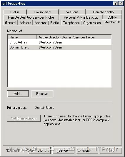 استفاده از Active Directory به عنوان Radius server برای تجهیزات سیسکو 