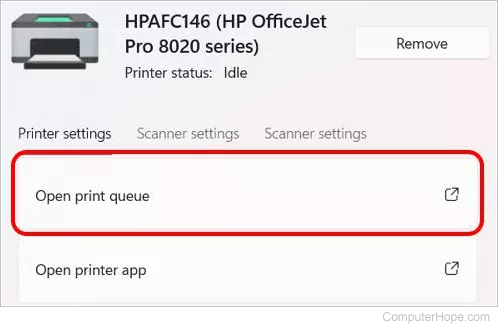 مدیریت صف پرینتر ها