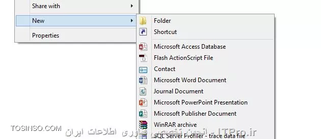 New Context Menu