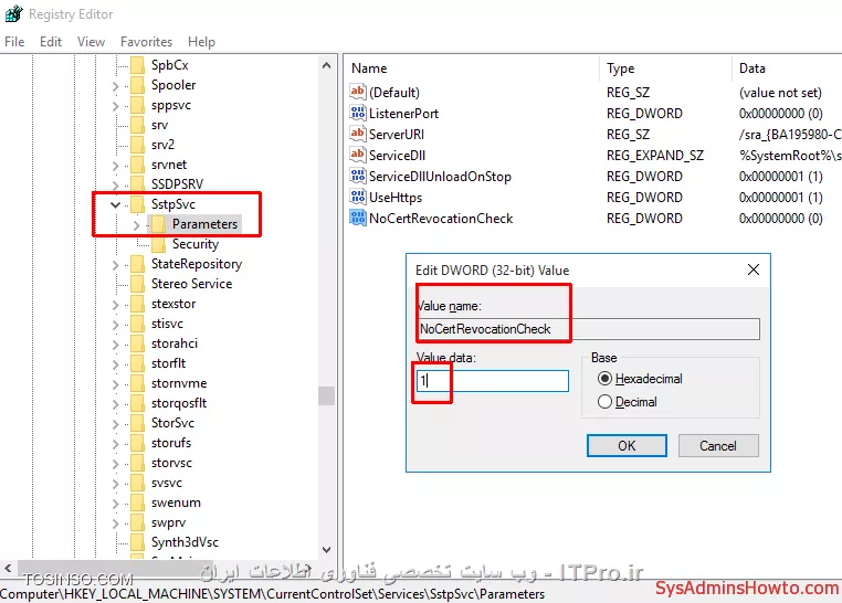 رفع خطای اتصال به sSTP