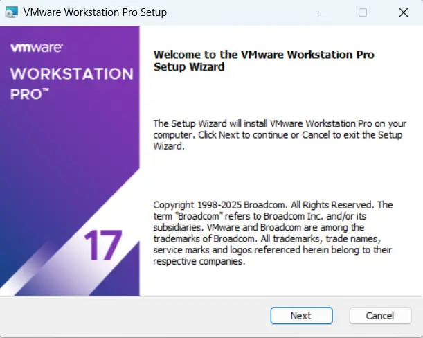 آموزش نصب  17 VMware workstation در ویندوز 10 , 11
