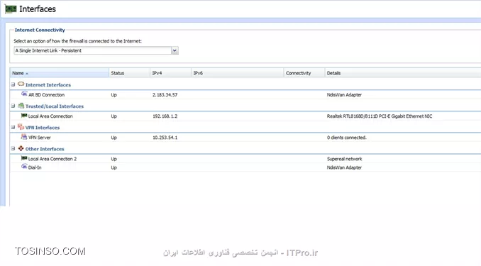 ممنون از شما دوستان و راهنماییتان
بنده این کار را با کریو تست کردم و کریو را گذاشتم به صورت DHCP خودش ip به کلاینت تخصیص بده
اما کلاینت (موبایل با wifi) وصل میشه و ip دریافت میکنه اما به اینترنت وصل نمیشه؟
میشه بیشتر توضیح دهید .||http://network.tosinso.com/files/get/d6802c98-9040-4acd-9f1f-6318e1abd78a||
||http://network.tosinso.com/files/get/19e06bd5-5e55-400f-aef1-16fe2ed9fa55||

تصویر دو صفحه Interfaces و Traffic Rules من هست آیا ایراد دارند؟