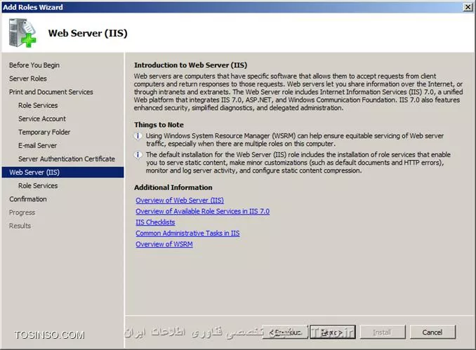نصب و راه اندازی Print and Document Service