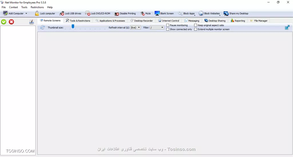آموزش استفاده از نرم افزار مانیتورینگ Net Monitor For Employees در شبکه های ورک گروپ و دامین (بخش اول)