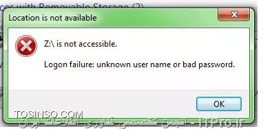 ضمن عرض سلام و خسته نباشید خدمت تمامی استاتید و همه بزرگوارن و زحمت کشان و همچنین تمامی عزیزانی که برای پیشبرد و بهبود هر چه بیشتر این سایت صمیمانه از ته دل زحمت می کشند و کشیده اند سپاسگذاری میکنم 
و خدا را شاکر هستم که دوباره سایت راه اندازی شد 
و اما سوال بنده اینه که 
متاسفانه مشکلی که دارم هنوز رفع نشده است 
در شبکه سازمانی ما بعضی از کاربران که ویندوز های آنها 7 می باشد برای دسترسی به فایل سرور با پیغام زیر روبه رو می شوند 

Logon failure:unknown user name or bad password
||http://network.tosinso.com/files/get/d76a8dc6-1d80-4e70-8822-96bff1c9dd23||

 برای رفع آن باید از اینترنت خارج شده یعنی Disconect تا به فایلها دسترسی داشته باشند 
ممنونم 