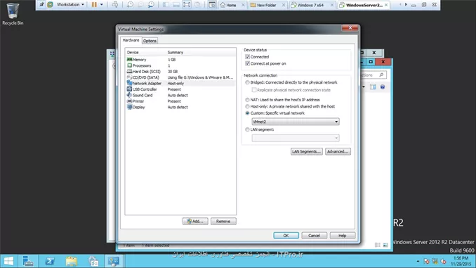 ||http://network.tosinso.com/files/get/d894e842-e05b-4f18-b66c-96fd6e20233f||
هم سرور و هم کلاینت بر روی vmware به گفته شما تنظیم شد بر روی vmnet2
ip server 192.168.85.2
ipclient 192.168.85.5
ولی ارتباط نداریم
||http://network.tosinso.com/files/get/41b63eeb-b366-41aa-b2d2-2b58a1bba623||