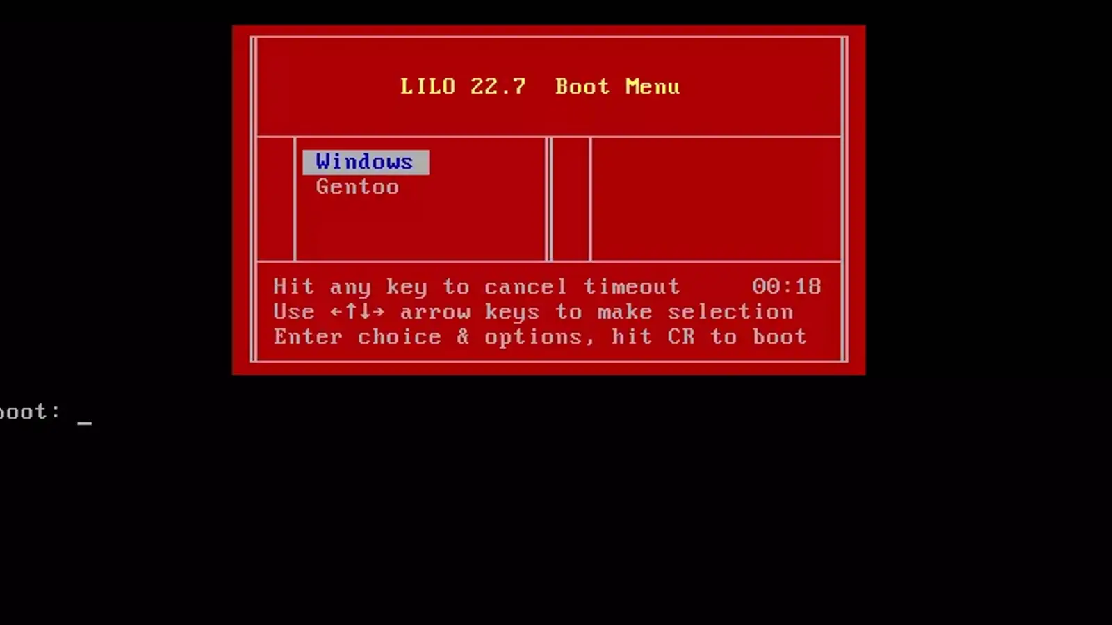 معرفی ساختار LILO : بوت لودر ( Boot Loader ) قدیمی لینوکس