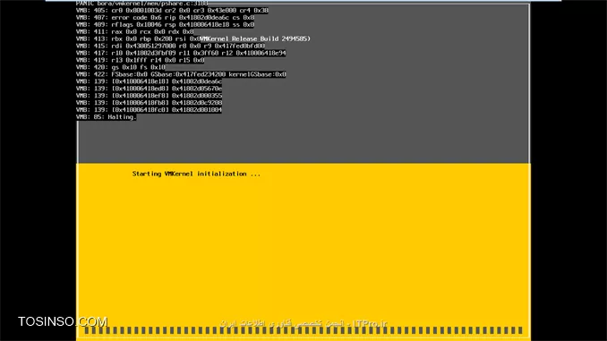 درود ، دوستان بنده فایل iso مربوط به ESXI 6 رو دانلود کردم و می خوام در VMware Workstation 12 نصبش کنم ، وقتی فایل رو به VMware معرفی کردم شناختش و ماشین مجازی رو روشن کردم ، حالا در این صفحه ای که اسکرین شاتش رو گذاشتم گیر کرده و جلو نمیره، لطفا راهنمایی بفرمایید

||http://tosinso.com/files/get/dafc17ee-ce0f-4591-bbf6-31f893438019||

