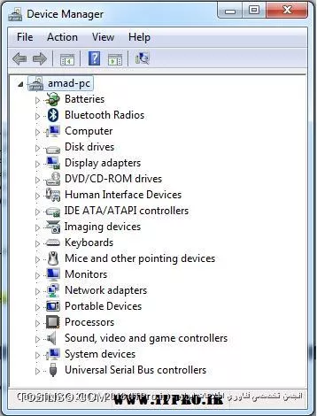 محیط Device Manager