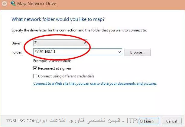 یکی از قابلیت های جدید مودم های ADSL توانایی اتصال دستگاه های دیجیتالی به آنها از طریق پورت USB است. این قابلیت دو مزیت بسیار مهم را در اختیار شما قرار می دهد.
نخستین مزیت که به صورت عمومی از آن به عنوان Sharepoint نام برده می شود، توانایی به اشتراک گذاری دستگاه هایی مانند وب کم یا پرینتر در شبکه ی خانگی تان است. بدین ترتیب اگر به طور مثال پرینتری داشته باشید که به خودی خود توانایی اتصال به شبکه نداشته باشد، می توانید آن را به پورت USB مودم متصل نمایید تا مودم با اختصاص یک آی پی به پرینتر آن را برای شما در شبکه به اشتراک بگذارد.
دومین مزیت ( در صورتی که مودم شما از این قابلیت پشتیبانی نماید ) توانایی دانلود مستقیم از مودم به روی هارد یا فلش متصل به آن، بدون نیاز به وجود کامپیوتر است. بدین ترتیب که شما با معرفی لینک دانلود خود به مودم و تعیین زمان و سرعت مورد نظر،می توانید مودم را برای دانلود فایل های پرحجم، در زمانی که کامپیوترتان خاموش است برنامه ریزی کنید.
در ادامه جهت آشنایی بیشتر شما با این دو عملکرد، به صورت تصویری روش انجام آن ها را به شما نشان می دهیم.
--
ابتدا هارد اکسترنال را از طریق کابل USB خود به پورت USB مودم دی اس ال مورد نظر خود متصل نمایید. معمولا این پورت با عناوین USB، SharePoint و یا پورت Connect USB مشخص شده است ، مرورگر وب مورد نظر خود را باز نمایید و IP آدرس مودم خود را در نوار آدرس تایپ نموده و وارد آن شوید. فارغ از اینکه برند مودم شما چیست معمولاً این آدرس، آی پی 192.168.1.1 است. در صورتی که این آدرس نبود، می‌توانید آن را از طریق دفترچه راهنمای مودم بیابید. پس از وارد نمودن آی پی مودم بر روی مرورگر شما صفحه ‌ای ظاهر می‌شود که در آن باید یوزر و پسورد دستگاه را وارد نمایید. این یوزر و پسورد به صورت معمول admin است اما در برخی مودم ها برای فهمیدن آن باید به دفترچه راهنمای مودم مراجعه نمایید.
||http://hardware.tosinso.com/files/get/7edf3290-c574-4f80-bb71-f6cabda3957a||
قدم بعدی ،تنظیم کردن مودم برای ارتباط با هارد هست ، به قسمت مربوط به تنظیمات USB بروید. بسته به نوع مودم شما، این تنظیمات احتمالا در یکی از منو های Storage، USB Devices، NAS ( Network Attached Storage ) ، Connect USB و SharePoint و یا در قسمت Advanced Setting با عنوان SAMBA قرار دارد.
||http://hardware.tosinso.com/files/get/48f8274f-ea63-4627-a553-a292b09a8331||
حال می بایست نام Workgroup و Username و Password را برای اتصال به هارد از طریق شبکه مشخص نمایید.
Workgroup نام گروه کاری در شبکه ایست که هارد در آن قرار خواهد گرفت. در نظر داشته باشید که نام گروه کاری را هرچه تعیین می‌کنید، همان نام را باید برای گروه کاری کامپیوتر خود نیز انتخاب کنید. در ویندوز 7 و 8 تعیین این نام از مسیر Control Panel > System > Change System Settings انجام می شود ، به صورت Default نام گروه کاری تمام کامپیوتر ها Workgroup است ، توصیه می‌شود شما هم برای هارد خود همان کلمه Workgroup را انتخاب نمایید. Usernsame و Password را هم در فیلد های مربوطه پر نمایید. توجه داشته باشید که در برخی مودم ها مانند مودم های دی لینک ممکن است Username بصورت ثابت تعیین شده باشد و شما توانایی تغییر آن را نداشته باشید. دقت کنید که قسمت Enable USB Storage نیز حتماً فعال باشد.
بعد از اعمال تنظیمات این بخش، دکمه Apply را کلیک نمایید تا تنظیمات در مودم ذخیره شود.
تذکر. در برخی از مودم ها ممکن است کارهای بیشتری را برای تنظیم مودم می بایست انجام دهید. به طور مثال در مودم های LINKSYS بعد از باز نمودن تب مربوط به پورت USB، نام هارد اکسترنال شما در لیست دستگاه های متصل به مودم باید دیده شود. اگر هارد درایو شما در این لیست دیده نشد، با ریفرش یا restart کردن مودم روتر این مشکل برطرف خواهد شد.
پس از آن شما برای به اشتراک گذاری هارد حتما باید دکمه Share this device یا Create Share که در کنار نام هارد قرار دارد را بزنید. قدم بعدی برای شما  دسترسی به هارد درایو به اشتراک گذاشته شده است ،  اکنون که مودم شما در شبکه به اشتراک گذاشته شده است می‌توانید از طریق کامپیوتر به آن دسترسی پیدا کنید. ساده‌ترین روش انجام این کار وارد کردن آی پی مودم یا هارد ( در صورتی که مودم شما امکان تخصیص آی پی به هارد را میدهد و شما در مرحله تنظیمات این کار را انجام داده‌اید ) در نوار آدرس Windows Explorer به صورت 192.168.1.1\\ وصل میشوید و یا در Run این آدرس را با دو تا بک اسلش در پست آی پی قرار دهید. این روش یک ایراد دارد و آن نیاز مجدد به تایپ آدرس مذکور در هر بار دسترسی به هارد است. برای حل این مشکل شما می‌توانید آن هارد را بصورت یک درایو در کامپیوتر خود ثبت کنید و از آن به بعد برای هر بار دسترسی به هارد بر روی آیکون این درایو که دیگر در MyComputer قابل مشاهده است کلیک نمایید.
با توجه به اینکه روش نخست بخشی از روش دوم محسوب می‌شود برای اینکه هر دو روش را توضیح داده باشیم، روش دوم را برای شما شرح می دهیم. ایجاد دسترسی دائمی به هارد  که با نام Map Drive معروف است برای این منظور  Windows Explorer یا همان My Computer را نمایید و بر روی Map a Network Drive کلیک نمایید. 
||http://hardware.tosinso.com/files/get/ee9a27b4-e878-4cae-8993-16fa4ebc8d85||
یک پنجره جدید با عنوان Map a Network Drive باز می شود. با کلیک بر روی گزینه ی Drive، لیست آبشاری برای شما نمایش داده می شود که شما می توانید از این لیست، نام درایو مورد نظر خود را انتخاب نمایید
||http://hardware.tosinso.com/files/get/4bebef8b-e154-4ec1-8f6f-4767336a97c1||
حال در قسمت Folder آدرس و نام هارد که احتمالاً همان 192.168.1.1 را وارد نمایید. سپس بر روی گزینه Browse کلیک نمایید.
||http://hardware.tosinso.com/files/get/db561f86-dc4b-4684-938b-b1f6dc74a0d1||
با کلیک بر روی این گزینه، پنجره ی Windows Security باز شده و شما باید یوزر و پسوردی که در تنظیمات مودم انتخاب نمودید را وارد نمایید.
||http://hardware.tosinso.com/files/get/4266bb87-92d3-44e1-9619-bab1d6e45785||
بعد از تایید پسورد شما، پنجره ای با عنوان Browse For Folder باز شده و بر روی آی پی مودم خود کلیک نموده و هارد خود را انتخاب نمایید.
||http://hardware.tosinso.com/files/get/fdd53a70-1b17-4a8e-9213-ddbd43218b8e||
اگر این اطلاعات را فراموش نموده اید، مجددا وارد پنل کنترلی مودم خود شوید و این اطلاعات را مشاهده نمایید. حال گزینه ی Reconnect at Logon را کلیک کرده و فعال نمایید و سپس گزینه ی Finish را کلیک نمایید. بعد از چند ثانیه فولدری که از هارد خود ایجاد کردید بر روی پنجره Windows Explorer شما نمایش داده می شود.
||http://hardware.tosinso.com/files/get/afb848f4-f711-4a54-a3ab-105016b9dc7f||
حال شما می توانید فایل ها و فولدرهای مورد نظر خود را بر روی این هارد متصل به مودم قرار دهید، بدون این که اتصال مستقیم به آن داشته باشید از آن به عنوان یک هارد اینترنال و یا اکسترنالی که مستقیما به آن متصلید، استفاده نمایید.
نکته 1. شما برای هر کامپیوتری که قصد دارید از آن به این هارد متصل شوید باید این مراحل را انجام داده و تنظیمات Map Network Drive را اعمال نمایید تا به این هارد متصل شوید. و یا راه سریع تر استفاده از Run و تایپ آدرس 192.168.1.1\\ است.
نکته 2. بعضی از این روترها به شما این امکان را می دهند که از طریق پنل کنترلی مودم در تب مرتبط با پورت USB هارد خود را فولدر بندی کنید تا به هنگام ایجاد درایو بر روی کامپیوتر از آن فولدرها استفاده نمایید.
نکته . توجه داشته باشید برای متصل شدن به این هارد حتما باید این تنظیمات را انجام نمایید.
نکته 4. اگر شما از یک کامپیوتر وایرلس استفاده می نمایید، قبل از تنظیمات، از متصل بودن به مودم Wireless اطمینان حاصل فرمایید. یا اگر به صورت مهمان به شبکه بی سیم متصل هستید باید به شبکه اصلی وصل شوید.
نکته 5. برای راحت تر شدن این روند، بهتر است آخرین نسخه فریم ور مودم خود را دانلود کرده و پس از نصب آن این تنظیمات را انجام نمایید.
با این تنظیمات شما می توانید به صورت مستقیم هارد مورد نظر را در شبکه خود به اشتراک گذاشته و از آن استفاده نمایید.