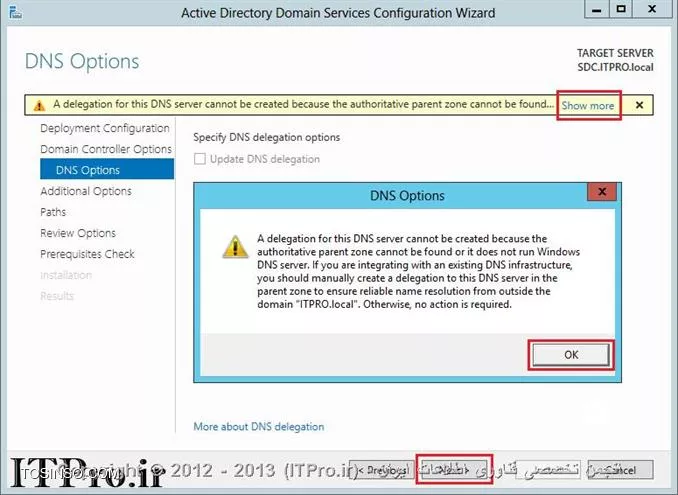 آموزش نصب و راه اندازی Additional Domain Controller در ویندوز سرور 2012