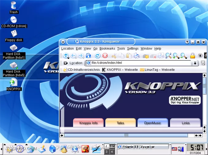 معرفی لینوکس ناپیکس -- لینوکس Knoppix  چیست