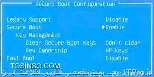 با آموزشی دیگر از سری دوره های مایکروسافت در خدمت دوستان و عزیزان هستم.Secure Boot نام قابلیتی جدید در مادربوردهای مجهز به تکنولوژی UEFI می باشد، که همزمان با روشن شدن کامپیوتر وارد عمل گردیده و تا بوت شدن کامل ویندوز، فایل های اصلی بوت سیستم عامل را توسط الگوریتم های امنیتی خاص قفل و از این روی از آلوده شدن احتمالی سیستم عامل توسط ویروس ها و بدافزارهایی که در فرایند بوت شدن ممکن است ویندوز را آلوده کنند جلوگیری می نماید. 

در واقع این قابلیت با روشن شدن سیستم، از این که هسته ویندوز (Kernel)، توسط ویروس هایی که به هنگام بوت شدن وارد عمل می گردند و آن را آلوده می سازند جلوگیری کرده و از این روی سطح امنیتی سیستم عامل را نیز بالاتر خواهد برد. این ویژگی امنیتی به خصوص در مورد کامپیوترهایی که حاوی اطلاعات مهم و حیاتی هستند، می تواند بسیار مفید باشد. گفتنی ست که کارشناسان امنیت بر این باورند که این قابلیت در نوع خود نقطه عطفی برای سیستم عامل های مایکروسافت به حساب می آید.

ضمن این که این نکته را نیز بایستی مد نظر داشت که با فعال کردن این قابلیت بر روی کامپیوتر، افراد از آن پس به جز ویندوزهای 8  و 10 دیگر قادر به نصب هیچ سیستم عاملی (لینوکس، مک، ویندوز 7، ویستا، ایکس پی و ...) نخواهند بود. پس اگر بخواهیم از Secure Boot استفاده کنیم، لازم است تا پیش از هر گونه اقدامی از این که نسخه های گوناگون سیستم عامل های دیگر هم چون لینوکس و مک قابلیت پشتیبانی از آن را دارند مطمئن گردیم و یا کلا از نصب آن ها صرف نظر نماییم. برای فعال کردن و استفاده از این قابلیت، می توان به دو طریق عمل کرد:

!! 1. از طریق بایوس
بدین صورت که همزمان با روشن شدن کامپیوتر با زدن کلید Del (یا دیگر کلیدهای تعبیه شده برای ورود به بایوس) وارد تنظیمات بایوس شویم و گزینه مرتبط با Secure Boot را فعال یا غیر فعال نماییم. در زیر می توانید چند مثال از مدل های گوناگون بایوس و این که چگونه این قابلیت بر روی آن ها فعال شده است را ببینید:
<center>
||http://tosinso.com/files/get/593d4290-eb7f-4f63-b13c-6c17232a0b75||
||http://tosinso.com/files/get/1c739074-fa8a-427d-bcfa-3f1ac722fb43||
||http://tosinso.com/files/get/feec4980-f8a8-48dc-be32-cac3e4e14a2d||
||http://tosinso.com/files/get/e80e15a1-364e-48f6-af9d-976233a5c81d||
||http://tosinso.com/files/get/befa4d17-9076-48e2-85cb-768520ccef33||
||http://tosinso.com/files/get/dd32db39-08d8-4d5b-9b99-50a02be63fa0||
<center>

!! 2. از طریق ویندوز 8
برای فعال سازی این قابلیت از طریق ویندوز 8، مراحل را دنبال نمایید:
وارد منوی استارت شوید و عبارت PC Settings را تایپ کرده تا وارد صفحه مربوطه گردیم
<center>
||http://tosinso.com/files/get/4c34d8e4-bbc3-4a4b-9fbc-71e9375dc190||
<center>
سپس با کلیک بر روی Update and Recovery مراحل را ادامه می دهیم
<center>
||http://tosinso.com/files/get/506eb014-361b-45f4-93b9-b7c4ad27fd79||
<center>
در قسمت بعد و پس از ورود به بخش Update and Recovery بر روی Restart Now کلیک می کنیم تا کامپیوتر ریستارت گردد
<center>
||http://tosinso.com/files/get/276f9a32-7b02-45ab-956f-7e8e8399fd5b||
<center>
پس از انجام مراحل بالا، کامپیوترمان ریستارت خواهد شد، و آن گونه که در زیر نیز مشاهده می نمایید ویندوز این بار به جای بوت شدن، به ما صفحه دیگری نمایش خواهد داد، که ما نیز با انتخاب گزینه Troubleshoot مراحل را ادامه می دهیم.  (تصویر زیر)
<center>
||http://tosinso.com/files/get/551dd57f-d8b6-4266-971e-3cdbfec52de5||
<center>
و در صفحه بعد، با انتخاب گزینه Advanced Options مراحل را ادامه خواهیم داد(تصویر زیر)
<center>
||http://tosinso.com/files/get/188af15f-b8f4-45da-939b-98b64b2caf6f||
<center>
سپس و در صفحه بعدی گزینه UEFI Firmware Settings را انتخاب می کنیم (تصویر زیر). دقت داشته باشید در صورتی که این گزینه در این صفحه برای شما وجود نداشته باشد، ممکن است قادر به فعال کردن Secure Boot از این طریق نباشید، و لذا پیشنهاد می شود تا آن را به وسیله بایوس فعال کنید.
<center>
||http://tosinso.com/files/get/40cbaf34-629d-4c0a-8d3e-fc27a896a433||
<center>
در نهایت پس از انتخاب گزینه بالا، برای ما صفحه بعد (تصویر زیر)، نمایش داده خواهد شد که با کلیک بر روی Restart قابلیت Secure Boot فعال شده و کامپیوتر در نهایت ریستارت خواهد گردید.
<center>
||http://tosinso.com/files/get/35f31aab-0b4d-48c9-93aa-ee80134ab154||
<center>
تمااااااااااااااااااام!
به همین راحتی!
حال که Secure Boot برایمان فعال شده، از این پس هر بار با روشن شدن کامپیوتر و شروع عملیات بوت، تمامی مراحل از ابتدا تا انتها و پیش از ورود به ویندوز، توسط الگوریتم های امنیتی خاص بررسی گشته و ایمن سازی می شوند، که همین امر موجب می گردد تا ویروس هایی که همراه با بوت شدن ویندوز شروع به کار می کنند دیگر نتوانند وارد عمل شده و از این روی گام مهمی در برقراری امنیت سیستم برداشته خواهد شد.ضمن این که این نکته را مجددا نیز تکرار می کنم: حال که این قابلیت بر روی سیستم تان فعال شده، در نتیجه دیگر به شما اجازه نصب هیچ سیستم عاملی به جز ویندوز 8 و 10 داده نخواهد شد و یا با ایرادات فراوان در نصب مواجه می گردید.
<left>
شاد و پیروز
<left>

نویسنده : اسحاق احمدپور
منبع :| جزیره سرویس های شبکه مایکروسافت وب سایت توسینسو::https://tosinso.com/microsoft|
هرگونه نشر و کپی برداری بدون ذکر منبع و نام نویسنده دارای اشکال اخلاقی است