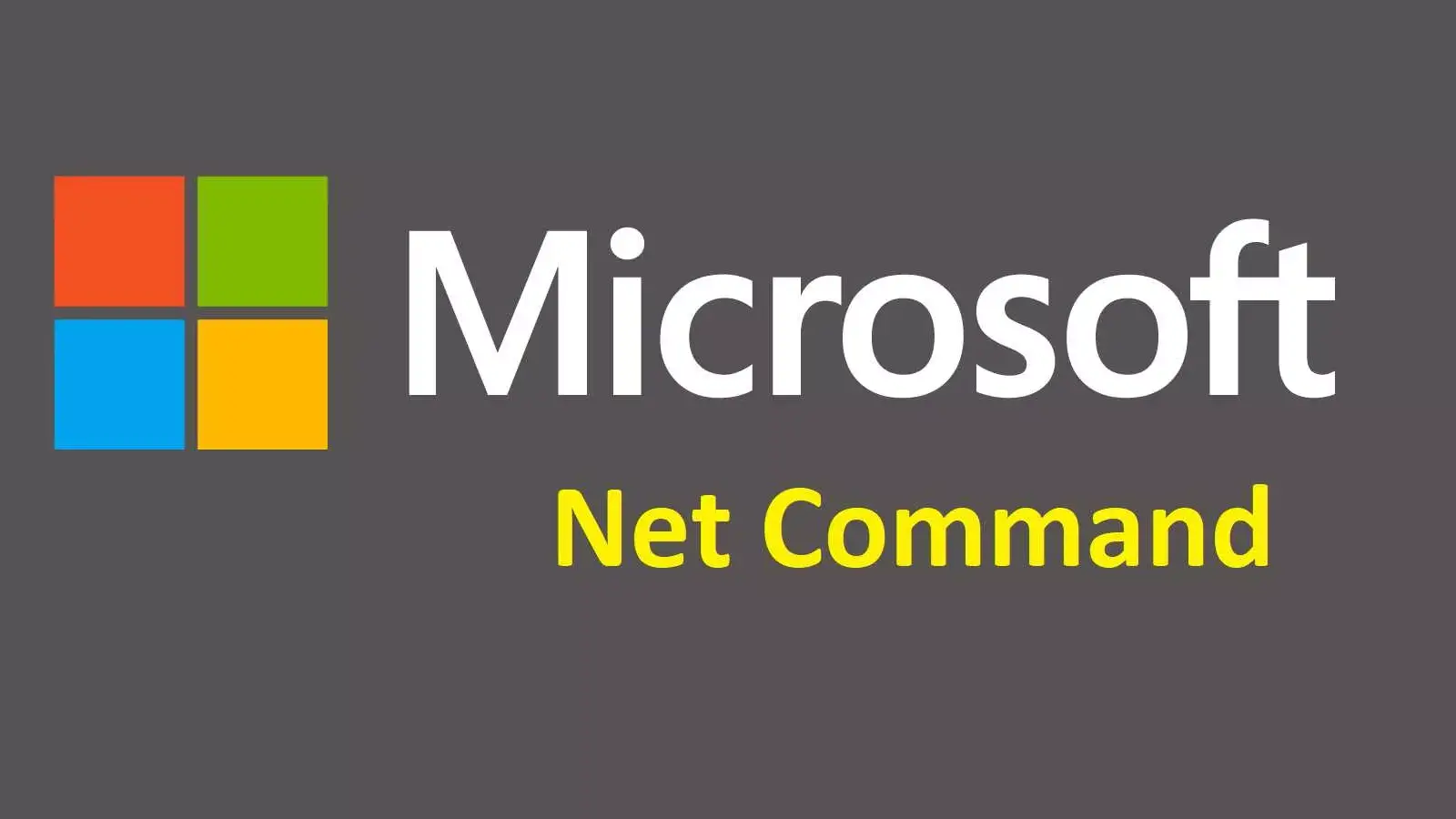 آموزش استفاده از دستور Net و موارد استفاده از سویچ های مختلف آن