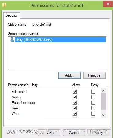 مشکل Attach نشدن Database در SQL سرور