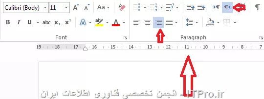 سلام
شما در تب Home وارد بشید
مانند شکل زیر تنظیمات رو انجام بدید
||http://icdl.tosinso.com/files/get/dfa3fb43-7632-45d8-91db-06b360790be6||
