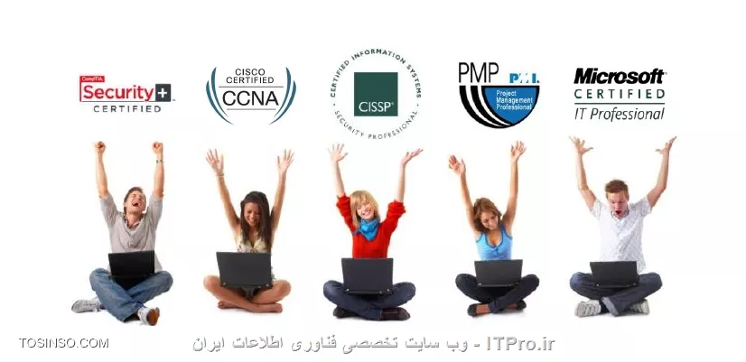دریافت تضمینی مدارک بین المللی IT