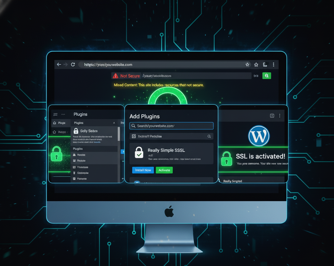 آموزش فعال‌سازی گواهی SSL