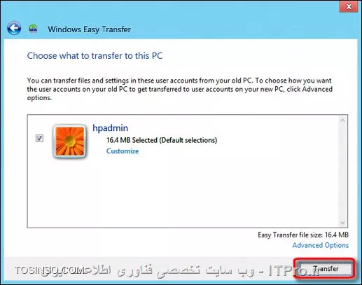 درود به همه دوستان خوب ITPRO ، با دومین جلسه از سری آموزش های مدارک بین المللی مایکروسافت موسوم به MCSA  در خدمت عزیزان هستم. در جلسه اول و قبل، ما در مورد انواع نسخه های ویندوز 8 و ویژگی های هر کدام از آنها بحث کردیم. در این جلسه اما، مبحث اصلی ما حول محور چگونگی نصب ویندوز و انواع روش هایی که در این زمینه کاربرد دارند خواهد چرخید. پس با ما باشید.

!! نکات مهم پیش از نصب ویندوز
فرض کنید ادمین شبکه ای بزرگ شده اید که در آن 500 کامپیوتر قدیمی با ویندوز XP وجود دارد، و بر اساس سیاست های کلی شرکت قرار است تمامی این سیستم ها به ویندوز 8  تغییر و ارتقا یابند. پس قطعا به سخت افزارهای پر قدرت تری نیازمند خواهیم بود تا چنین عملیاتی را انجام دهیم. حال اگر شما بدون هیچ بررسی فنی دقیق بر روی سیستم های فعلی شرکت، درخواست خرید سخت افزار یا نرم افزار برای 500 عدد کامپیوتر نمایید و پس از ارتقا متوجه شوید که فلان نرم افزار یا سخت افزار با تمام آن 500 کامپیوتر جدید سازگاری ندارد چه خواهد شد؟ یک فاجعه بزرگ که ممکن است به اخراج شما بیانجامد. خوشبختانه مایکروسافت برای حل این مشکل تدابیر خاصی را در نظر گرفته است که از جمله مهم ترین آنها می توان به موارد زیر اشاره نمود:

!! بررسی کلاینت ها با استفاده از Windows AIK
Windows AIK (WAIK) نام مجموعه ابزارهایی ست که مایکروسافت به کاربران ارائه نموده تا پیش از ایجاد هر گونه تغییر بر روی کامپیوتر یا مجموعه ای از کامپیوترها، به بررسی وضعیت آنها از لحاظ سخت افزاری و نرم افزاری پرداخته و از اینکه آنها قابلیت نصب ویندوز 8 را دارند مطمئن می گردد. بدین صورت که WAIK با بررسی وضعیت فعلی سخت افزارهای کامپیوتر و نیز سنجش قدرت آن، گزارشی را در این زمینه به ما ارائه خواهد داد و به ما خواهد گفت که آیا سخت افزارها و نرم افزارهای فعلی قابلیت ارتقا به ویندوز 8 را خواهند داشت یا خیر! آموزش کار کردن با این برنامه در جلسات بعدی به شما عزیزان داده خواهد شد. اما در اینجا تنها دانستن نام آن بسنده می کند.

!! انتقال دادن فایل های مهم ویندوز
بسیار مهم است که پیش از نصب ویندوز 8، اگر احیانا فایل و یا فایل هایی بر روی Desktop، My Documents یا درایو ویندوز فعلی (مثلا درایو C) داشته باشیم، ابتدا آنها را به درایوی دیگر منتقل کرده، چرا که اگر ویندوز 8 را بدون آپگرید کردن و به تازگی بخواهیم نصب کنیم، تمامی فایل هایی که در مسیرهای ذکر شده وجود داشته باشند، در حین عملیات نصب حذف و غیر قابل بازگشت خواهند شد. شایان ذکر است که در اینجا منظور از اسناد مهم، بیشتر فایل های موجود در My Documents و Desktop بوده، و برنامه های فعلی ویندوز مورد توجه نمی باشد.از رایج ترین روش ها برای انتقال فایل می توان به هارد دیسک های اکسترنال، حافظه های فلش، و نیز CD و DVD اشاره کرد، که فرد با رایت آنها بر روی CD و DVD، و یا انتقال آنها به حافظه های جانبی از حذف شدن احتمالی آنها جلوگیری به عمل خواهد آورد.

از دیگر روش های موجود، بهره گرفتن از برنامه های جانبی همچون USMT و نیز Windows Easy Transfer موسوم به WET می باشد. این برنامه های نیز برای انتقال فایل های مهم به جایی دیگر به غیر از کامپیوتر فعلی کاربر داشته و مورد استفاده قرار می گیرند. شایان ذکر است که در این قسمت، تمرکز ما بر روی WET بوده، و نحوه کار کردن با USMT در آینده به شما عزیزان آموزش داده خواهد. برای شروع به کار با WET ابتدا نیاز به تهیه کابل مخصوصی به نام Windows Easy Transfer Cable داریم. این کابل که نوع خاصی از کابل USB می باشد را می توانید در تصویر زیر ببینید: 
<center>
||http://tosinso.com/files/get/8be7d359-a7e6-4c60-ba9c-c3b05e9f5e10||
<center>
پس از تهیه کابل فوق، دو سرکابل را به پورت های USB دو کامپیوتری که قصد انتقال اطلاعات بین آنها را داریم وصل می کنیم. سپس در ویندوزی که قصد داریم اطلاعات آن را به ویندوز جدید منتقل نماییم، با رفتن به منوی Start و سپس قسمت System Tools بر روی Windows Easy Transfer کلیک کرده تا برنامه مذکور باز شود. در اینجا فرض ما بر این است که قصد انتقال فایل از ویندوز 7 به ویندوز 8 را داریم: ابتدا منوی Start ویندوز 7 را باز کرده، و سپس عبارت Windows Easy Transfer را در آن تایپ کرده تا برنامه باز شود
<center>
||http://tosinso.com/files/get/afdf3c37-6ca1-4645-94cf-fbe4931a9fb9||
<center>
پس از باز شدن برنامه بر روی کلید Next کلیک کرده تا به صفحه بعد برویم
<center>
||http://tosinso.com/files/get/b00512f9-659f-4a60-affc-34b88aa872ce||
<center>
در این قسمت از بین گزینه های پیش رو، گزینه اول، یعنی An Easy Transfer Cable را انتخاب می نماییم
<center>
||http://tosinso.com/files/get/cbbe4536-be69-4fb6-b359-5deb9c2dbff3||
<center>
در مرحله بعد گزینه This is my old PC را انتخاب و Next می کنیم
<center>
||http://tosinso.com/files/get/941bded3-dc35-45e5-962c-138aa90412af||
<center>
سپس در این مرحله ویندوز شروع به اسکن کامپیوتر قدیمی (ویندوز 7) کرده و هر آنچه را که قابلیت انتقال داشته باشد برای ما لیست خواهد نمود.
<center>
||http://tosinso.com/files/get/3771735b-fecf-43e1-a295-d04f09374bd5||
<center>
ما نیز مواردی را که WET برایمان لیست کرده را انتخاب و بر روی Next کلیک می نماییم
<center>
||http://tosinso.com/files/get/80c0114d-fadf-4945-b3d4-860639069d4f||
<center>
همان طور که در تصویر بالا نیز مشاهده می نمایید ویندوز پیشنهاد گرفتن پشتیبان از یوزرهای کامپیوتر فعلی و نیز پوشه های به اشتراک گذاشته شده را به ما داده، که ما نیز بدون ایجاد تغییری در آن، این موارد را پذیرفته و سپس بر روی Next کلیک می نماییم.در صفحه بعد WET برای رمزنگاری فایل هایی که از آنها پشتیبان خواهد گرفت، از ما می خواهد تا پسوردی دلخواه و نیز مسیری برای ذخیره فایل پشتیبان وارد کنیم، که ما نیز پس از وارد کردن پسورد و دادن مسیر مورد نظر برای ذخیره فایل، در نهایت بر روی Save کلیک کرده تا فرایند پشتیبان گیری آغاز گردد.
<center>
||http://tosinso.com/files/get/7081ea72-bb33-465d-9256-996b30b0c91b||
||http://tosinso.com/files/get/0e413bae-afb6-4cd9-b20d-6d10213b1f09||
||http://tosinso.com/files/get/ffacec91-1cbc-486a-98e3-6ed89cdafe24||
||http://tosinso.com/files/get/bdf1a7ea-24b5-48ed-972c-4b6f2267a87a||
<center>
حال که پشتیبان گیری با موفقیت به اتمام رسید، وقت آن رسیده تا ویندوز قدیمی یعنی 7 را حذف، و اقدام به نصب ویندوز 8 نماییم. مراحل نصب ویندوز 8  در جلسه آتی مورد بحث قرار خواهدگرفت.اینک پس از بوت شدن ویندوز 8 و شروع به کار آن، مجددا برنامه Windows Easy Transfer را باز کرده تا عملیات بازگردانی اطلاعات پشتیبان گرفته شده را با هم انجام دهیم: پس از انتقال کلیه فایل ها با موفقیت، و نصب ویندوز 8 بر روی کامپیوتر قدیمی،  اکنون بایستی فایل های پشتیبان گرفته شده را مجدد به آن کامپیوتر بازگردانیم. بدین منظور دوباره برنامه Windows Easy Transfer را باز کرده و با توجه به اینکه فایل های پشتیبان گرفته در کجا ذخیره شده اند اقدام به بازگردانی آنها می نماییم. در زیر می توانید مراحل را مشاهده نمایید:
<center>
||http://tosinso.com/files/get/14bb32e1-1b18-487b-b714-6405b975e230||
||http://tosinso.com/files/get/ed83c40a-8e63-4500-b3d4-d219720254e8||
||http://tosinso.com/files/get/4cae54cb-2e7c-48ea-bcca-aae043f9a7a4||
<center>
در اینجا از ما پرسیده می شود که آیا فایل پشتیبان را بر روی هارد دیسک کامپیوتر یا هارد اکسترنال ذخیره کرده اید؟ و ما با زدن Yes با آن موافقت کرده و Next می کنیم.
<center>
||http://tosinso.com/files/get/2b02a672-6d14-47bc-a1b0-e26a89e03feb||
<center>
آدرس محلی را که فایل پشتیبان گرفته شده را بر روی آن ذخیره کرده ایم داده، و بر روی Open کلیک می کنیم ، در قسمت بعد پسوردی را که در مراحل اولیه کار برای فایل بکاپ در نظر گرفته بودیم را وارد و Next می کنیم.
<center>
||http://tosinso.com/files/get/e1e745b3-e831-4295-a7df-5dad5dcfc027||
<center>
در پایان نیز بر روی دکمه Transfer کلیک کرده تا فرایند انتقال شروع گردد
<center>
||http://tosinso.com/files/get/6b6dcf10-389f-4fc3-8290-e15551da6574||
||http://tosinso.com/files/get/d1c8f8f3-9c0c-4f2d-8434-83d251e639f3||
<center>
پس از پایان یافتن مراحل بازگردانی نیز، اگر بخواهیم گزارش مربوطه و نیز جزییات کار را ببینیم بر روی See what was transferred کلیک و یا در غیر این صورت بر روی دکمه Close کلیک می کنیم.توجه داشته باشید که تمامی مراحل بالا برای پشتیبان گرفتن از یوزرهای موجود بر روی کامپیوتر فعلی، و نیز پوشه های به اشتراک گذاشته شده و نیز موارد مشابه به کار رفته بود.

!! بررسی صحت کارکرد درایورهای ویندوز فعلی با ویندوز 8
دومین موردی که پیش از نصب ویندوز بایستی مورد توجه قرار داد، درایورهای کامپیوتر قدیمی می باشد، بدین معنی که ادمین بایستی پیش از ارتقا، از اینکه سخت افزارهای موجود قابلیت کار کردن بر روی ویندوز 8 را داشته اطمینان حاصل نماید، در نتیجه ادمین موظف است تا پیش از نصب ویندوز کامپیوترهای شرکت، هوشمندانه کلیه سخت افزارهای موجود کامیپوترها به همراه درایورهای آن را تست نماید، تا در صورت نیاز سخت افزارهای جدید تهیه کند، و اگر نیز نیازی به تهیه سخت افزار جدید نبود، به سخت افزارهای فعلی بسنده نماید. برنامه ای که مایکروسافت برای این کار در اختیارمان گذاشته ابزارکی با نام Signature Verifier می باشد. این ابزارک کلیه درایورهای مربوط به سخت افزرهای کامپیوتر را تک به تک بررسی و در صورت مورد داشتن آنها با ویندوز و عدم سازگاری، آن را به ما اعلام خواهد کرد. بدین منظور ابتدا کنسول CMD (Command Prompt) را باز کرده و با تایپ Sigverif.exe برنامه مربوطه برایمان باز خواهد شد.
<center>
||http://tosinso.com/files/get/13b2663d-ce89-44d6-9e80-64d982eda0ce||
<center>
ضمن این که بایستی توجه داشت که در صورت وجود هر گونه خلل یا ناسازگاری در درایورهای فعلی کامپیوتر، این ابزارک آن را به شما نمایش داده، که در این صورت بایستی نسبت به رفع ایراد درایور و یا جایگزین کردن سخت افزار مربوطه اقدام نماییم.
<center>
||http://tosinso.com/files/get/f405c5b4-ac69-4aec-9588-03c9078d2f67||
||http://tosinso.com/files/get/62482703-86f1-4172-9b4e-02df4c6f79ec||
||http://tosinso.com/files/get/568ae354-0458-4522-90f8-899357fa6ed3||
<center>
اکنون که کلیه موارد لازم برای نصب ویندوز 8  را با هم مورد بررسی قرار دادیم و از عدم وجود هرگونه عیب و ایراد احتمالی رد سیستم مطمئن شدیم، زمان آن فرا رسیده تا شروع به نصب ویندوز 8 نماییم. مراحل و هم چنین توضیحات مربوط به نصب ویندوز 8 در جلسه بعدی خدمت عزیزان ارائه خواهد شد.
<left>
شاد باشید و سربلند
<left>

نویسنده : اسحاق احمدپور
منبع :| جزیره سرویس های شبکه مایکروسافت وب سایت توسینسو::https://tosinso.com/microsoft|
هرگونه نشر و کپی برداری بدون ذکر منبع و نام نویسنده دارای اشکال اخلاقی است
