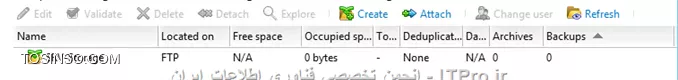 --
وقتی که Acronis backup advanced را در نصب کرده ایم قدم بعدی تعین جائی برای ذخیره سازی Backup های گرفته شده می باشد. ABA برای ذخیره سازی اطلاعات خود از Vaults استفاده می کند. Vaults یک مکان مرکزی و متمرکز برای ذخیره سازی Backup های گرفته شده تعریف می کند.Vaults برای ذخیره اطلاعات از دو روش استفاده میکند:
•	Managed
•	Unmanaged
تفاوت این دو را می توانید در جدول زیر مشاهده کنید:
||http://tosinso.com/files/get/f7bd07f7-ea4b-43a1-ae96-13c28ea63b28||
||http://tosinso.com/files/get/a38e7ad7-2d05-410b-b519-58a892740cf9||
واضحه ولی بعضی از پارامترها را توضیح میدم  
•	Deduplication این فابلیت فقط در روش Managed قابل پیاده سازی می باشد و کار آن کاهش فضای ذخیره سازی Storage می باشد و اینکار را با حذف فایلی های هم سایز وهمشکل در یک Storage node انجام می دهد.توضیح مکانیزم Deduplication باعث طولانی شدن این مقاله می شود. 
برای اطلاع بیشتر فایل زیر را بخوانید:
<c#>
http://www.acronis.com/download/docs/abr10d/datasheet/
<c#>
•	قابلیت رمزگذاری کردن Vaults : این قابلیت باعث رمزگذاری شدن اطلاعات ذخیره شده در این Vaults می شود. در زمان خواندن اطلاعات از این Vault اطلاعات رمزگشائی می شود. 
•	Backup Storage node: استفاده از این سرویس، فقط در روش Managed قابل اجراس.
•	Data Catalog را هم در بخش Backup storage توضیح می دهم.
•	Cloud Storage: با این متد میتوانید اطلاعات خود را در سرورهای Acronis ذخیره کنید.
نکته : در روش  Managed فقط میتوانیم  Storage node را ایجاد کنیم.
ما دو نوع Vaults در ABA داریم:
•	Centralized Vaults 
•	Personal vaults
Centralized vault : یک Storage خاص که بر روی Network قرار دارد مشخص می کند. و بصورت پیش فرض تمام Backup plan ها و غیره در این Vaults قرار دارند. روش Managed فقط در این Vaults قابل پیاده سازی میباشد.
Personal Vaults : زمانی می توانید از این Vault استفاده کنید که به صورت مستقیم به Managed Machine وصل شوید و از ریسورسهای آن مانند Disk Drive- removable Storage  و غیره استفاده کنید.
نکته : به Client/Serverی که بر روی آن Agent نصب شده است Managed Machine گفته می شود.
*Vault path: * به پارامتری گفته میشود که محل ذخیره سازی در روش Unmanaged را و Managed را مشخص می کند.
Vault path های Managed :
||http://tosinso.com/files/get/c9a8b48e-5f2c-4435-bb94-41a1c5060063||
 Vault path های Unmanaged :
||http://tosinso.com/files/get/0ac23163-6c27-4ab8-9303-caa87340bf73||
روش ایجاد یک Vault در Centralized vault :
به Management server وصل می شویم و قسمت Vault را کلیک می کنیم:
||http://tosinso.com/files/get/099eab0e-61f4-433f-afa8-6d094ca4c9f9||
||http://tosinso.com/files/get/d96a1aa9-a0aa-44cd-8c33-f537a73bfb32||
یکی از روش های Manage and unmanaged را انتخاب و Path را کلیک کنید.
||http://tosinso.com/files/get/cf11cb0a-8b1e-40b6-91df-3bef2fc10300||

یکی از Storageهای مورد نظر را انتخاب و Ok کنید.
NFS Folder  یکی از پروتکلهای به اشتراک گذاشتن پوشه در محیطهای Linux می باشد. میتوانید این سرویس را به راحتی در Windows server 2012 R2 پیاده سازی کنید.
SFTP Server مخفف Secure File Transfer Protocol می باشد که بوسیله پروتکل SHH
یک FTP سرور نسبتا امنی برای کاربران ایجاد میکند. 
از این دو پارامتر میتوانید در ایجاد یک Vault استفاه کنید.
||http://tosinso.com/files/get/e2582e24-f30e-40f9-b174-b8bc32b442d5||
روش ایجاد Vault در Personal Vault :
برای اینکار با Management Console به یکی از Managed machine وصل شوید:
||http://tosinso.com/files/get/2a7dee5f-ea65-4732-9540-15bab8219c0a||
||http://tosinso.com/files/get/91fb85ec-a95e-46f5-b116-64ed7c71a616||
و گذینه Create را کلیک کنید:
||http://tosinso.com/files/get/63290095-21b6-4b58-871b-04e2ece1e110||
میشه اینطوری نتیجه گرفت که استفاده از Removable Storage and local Disk فقط در Personal Vault امکان پذیر می باشد.
بقیه پارامترها و مانند اضافه کردن Vault حذف Vault و غیره کار راحتیه و نیازی توضیح خاصی نداره.

در فایل آموزش بعدی Backup Storage Node را آموش می دهم.

موفق و پیروز باشید 

نویسنده: احمد جهلولی 
منبع: |جزیره راهکارهای ذخیره سازی اطلاعات وب سایت توسینسو ::https://tosinso.com/virtualization|
نشر و کپی برداری، صرفاً با ذکر نام نویسنده و منبع مجاز می باشد. 
