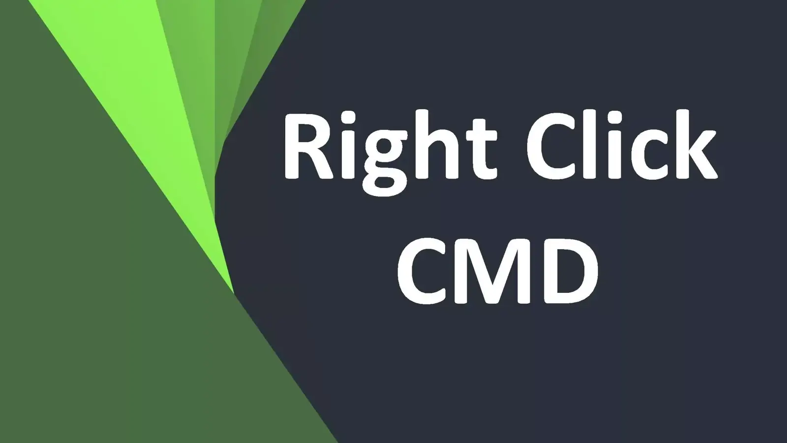 آموزش اضافه کردن CMD به منوی راست کلیک