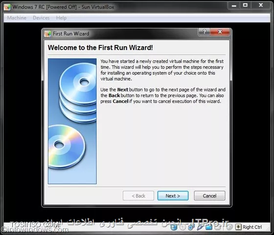 مراحل تصویری  نصب ویندوز 7 توسط VirtualBox
||http://programming.tosinso.com/files/get/c360d84b-be83-4273-bf0c-3b6c0605d07b||
||http://programming.tosinso.com/files/get/320b1f1a-6b1b-44a9-8f4b-b139ee75d854||
||http://programming.tosinso.com/files/get/75649d41-d6ce-4666-895d-863f83ffbc66||
||http://programming.tosinso.com/files/get/1ddbb77f-e9b7-44f5-aca3-664a389ef2cf||
||http://programming.tosinso.com/files/get/e29daf73-422f-472d-8c32-065383d29099||
||http://programming.tosinso.com/files/get/b823caf1-704e-461c-8390-964517e9a254||
||http://programming.tosinso.com/files/get/eb20fdd6-7e64-48a5-9f4e-68682bab64e4||