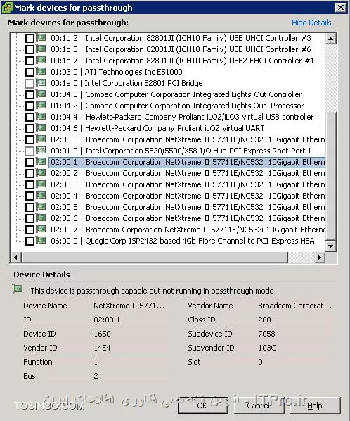 کاربرد قابلیت Directpath I/O در VMware