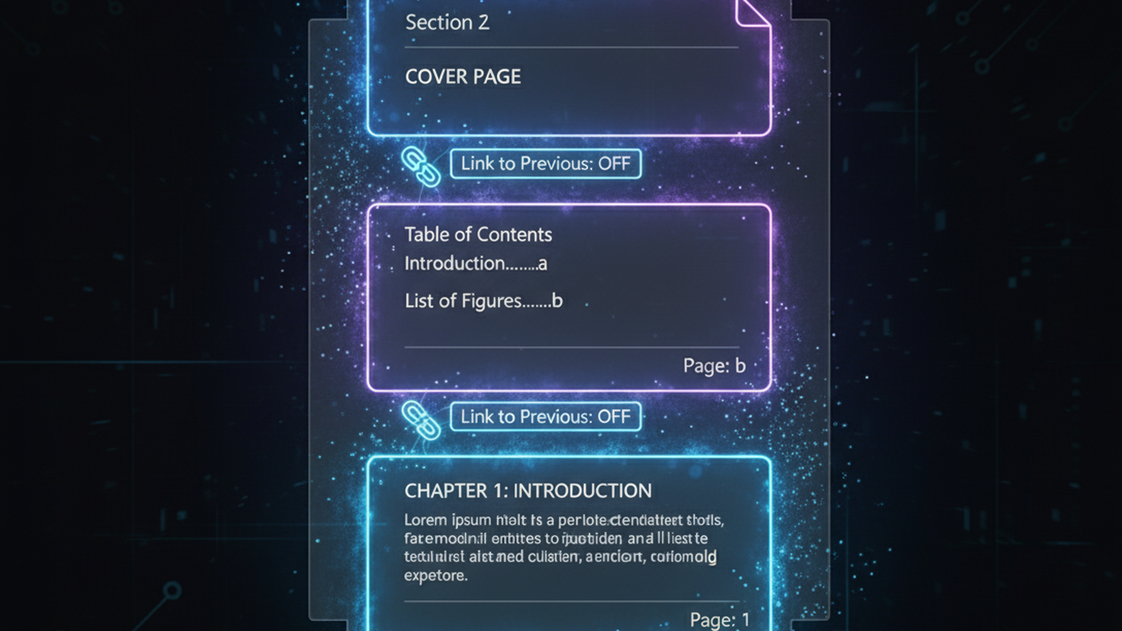 آموزش ایجاد هدر ، فوتر و شماره صفحه متفاوت در ورد