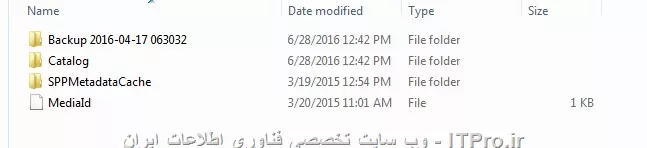||http://tosinso.com/files/get/e616fc24-fb57-4f0e-8df9-c09918fb9132||با سلام خدمت دوستان 
من یه مشکلی خوردم یکی از سرورهای من به دلیل نامشخصی بالا نیومد مشکل سخت افزاری و سیستم عامل از بین رفت من تنها Backup که داشتم توسط Backup Server windows  گرفته شده و تو یک هارد اکسترنال ریخته حالا برای برگردوندن یه ویندوز نصب کردم و Backup Sever windows را  RUN کردم ولی زمان Recaver کردن location برای Restore کردن فقط شاخه CDROM نشون میده و نمیتونم مسیر فایل ها Backup را نشونش بدم کسی از دوستان هست کمک کنه بد جوری گیر کردم .