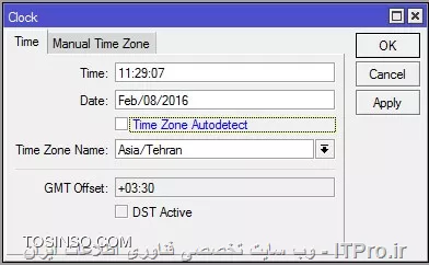 set clock