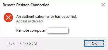 با سلام 
بنده بعد از نصب remote desktop تو ویندوز 2012  وقتی از بیرون ریموت میزنم بعد از وارد کردن نام کاربری و پسورد این ارور رو دریافت میکنم 
کاربرم دسترسی ادمین داره ولی متاسفانه نمیتونم ریموت بزنم . سرچ هم کردم ولی به نتیجه ای نریسیدم .
||https://tosinso.com/files/get/e70b8b45-6fae-47a2-8aae-025ddfa894d3||