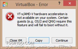 مقاله زیر رو مطالعه کنید: 
|تفاوت بین AMD-V و Intel VT و Intel VT-d در چیست ؟::https://tosinso.com/articles/30817/%d8%aa%d9%81%d8%a7%d9%88%d8%aa-AMD-V-%d9%88-Intel-VT-%d9%88-Intel-VT-d-%d8%af%d8%b1-%da%86%db%8c%d8%b3%d8%aa%d8%9f-%d8%a8%d9%87-%d8%b2%d8%a8%d8%a7%d9%86-%d8%b3%d8%a7%d8%af%d9%87|

VT-X یه قابلیته که اگر میخاین از مجازی سازی استفاده کنید باید cpu سیستم شما این قابلیت و پشتیانی کنه. 
ممکنه شما هنگام نصب سیستم عامل روی نرم افزارهای مجازی ساز مثل Vmware، hyper-v و ... با errorهای زیر مواجه شوید:
||http://virtualization.tosinso.com/files/get/7f961763-c90d-4272-af7f-55b9ebbd19b7||
||http://virtualization.tosinso.com/files/get/e7456679-d596-422e-a5fa-fcbc7b7c6c85||

و برای اینکه بررسی کنید که آیا cpu سیستم شما از vt-x پشتیبانی می کنه دو راه دارید. یا اینکه وارد تنظیمات BIOS بشید و دنبال گزینه Virtualization Technology بگردین و اونو فعال کنید؛ مثل شکل زیر:
||http://virtualization.tosinso.com/files/get/0f07c7a3-ae46-4e18-aa40-ae09f103496e||

 و یا از یسری نرم افزارها مثل LeoMoon CPU-v که بدین منظور آماده شدن تست کنید cpu سیستمتون از VT پشتیبانی میکنه یا خیر.
تستش خیلی اسونه . شکل زیر و ببینید : 
||http://virtualization.tosinso.com/files/get/969d94bc-dca7-4c52-aaf1-97d5558d927f||
توی این شکل مشخصه که از قابلیت VT پشتیبانی میکنه و در حال حاضر فعاله 
||http://virtualization.tosinso.com/files/get/3cb53c95-5b3c-4e49-b814-18d2912feba2||
توی این شکل مشخص شده که از قابلیت VTپشتیبانی میشه اما باید اونو فعال کنید (از طریق تنظیمات BIOS)
||http://virtualization.tosinso.com/files/get/c9627eb7-4567-4a52-bc10-24806497dda7||
اما در این شکل مشاهده می کنید که این قابلیت پشتیبانی نمی شود.

