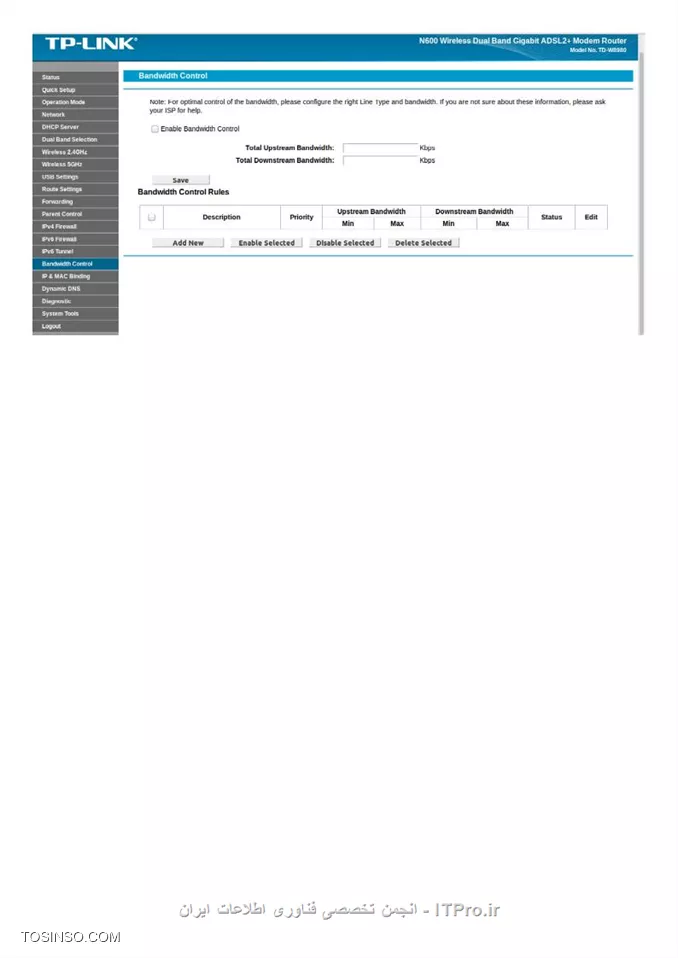 سلام

دوست عزیز درسته یوزر نیست من اشتباه نوشتم عذر خواهی میکنم؟!
 ولی شما می تونید IP تعریف کنید و برای اونها محدودیت DownStream و UpStream بزارید یعنی بگید
 IP: 192.168.1.100 *یا رنج *IP دانلودش 10K باشه و آپلودش 2K و DHCP  رو هم خاموش کنید به همه دستی IP بدید.
ضمناً می تونید رنجهای IP محتلف تعریف کنید و به هر رنجی Priority خودش رو بدید.

<center>
||http://network.tosinso.com/files/get/e75cb2ec-df89-4fdf-a7a7-46f50e533553||
<center>
یا حق

