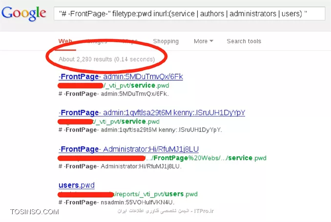 تست نفوذ با لینوکس کالی ::: Google Hacking 