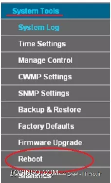 ||http://hardware.tosinso.com/files/get/b73802f4-f328-469f-a084-ea76cfd0acd5||
آی پی 192.168.1.2 رو به کارت شبکه سیستمت بده : برای این منظور دستور ncpa.cpl رو در RUN وارد کن و روی Local Area Connection راست کلیک کن و Propertice رو بزن و قسمت tcp/ip version 4 رو دابل کلیک کن و آی پی 192.168.1.2 رو وارد کن سپس subnet mask خودش پر میشه و OK کن.
در CMD دستور ping 192.168.1.1 رو وارد کنید مطابق تصویر زیر پیام reply میده این یعنی شما به مودم وصل شدید
||http://hardware.tosinso.com/files/get/8472cdf4-20db-49f5-b80f-6987b0577129||
آی پی مودم شما همونطور که در تصویر پیدا هست 192.168.1.1 هست برای اینکه به مودم وصل شید مرورگرتون رو باز کنید و همین آدرس زیر رو وارد کنید
<c#>
 http://192.168.1.1
<c#>
یوزر و پسورد خواسته شده از شما admin هست وارد کنید تا با صفحه زیر روبرو شوید
||http://hardware.tosinso.com/files/get/8e6aa531-fa22-4068-8f6e-0c62bfce046a||
از قسمت Network گزینه WAN Settingsرو انتخاب کنید و مطابق تصویر زیر Delete رو انتخاب کنید
||http://hardware.tosinso.com/files/get/be12c354-c729-4358-9fcb-61aa83d934ca||
پس از Delete کردم همون پایین گزینه Add داره اونو بزنید و گزینه های مورد نظر رو تنظیم کنید
||http://hardware.tosinso.com/files/get/96b6e90b-d30b-4e88-ae52-f64203715a92||
VPI و VCI معمولاً به ترتیب 0 و 35 هستند البته بهتره از اونجایی که اینترنت خریدید بپرسید چون ممکنه فرق داشته باشه ولی معمولاً 0 و 35 هست
سپس Wan Connection Type رو روی PPPOE قرار بدید سپس pppoe user و pppoe Password رو اون چیزی تایپ کنید که شرکت ارائه دهنده اینترنتتون بهتون میده مابقی موارد اختیاری و نیازی به تغییرشون نیست مهم همین بود پس از این کار مودم رو از قسمت System Tools و انتخاب گزینه Reboot کنید تا در مرحله بعد سراغ وایرلس بریم
||http://hardware.tosinso.com/files/get/e8a7c740-8d9c-49f7-8a6f-d29024ace81a||
--
مجدد از همون طریق مرورگر وارد مودم میشیم و از قسمت Wireless  گزینه Basic Setting رو بزنید
||Wireless ::http://hardware.tosinso.com/files/get/ad99f94c-abd5-40c1-a5f9-4d2fbc2da4f1||
SSID همون نامی هست که برای وای فای تایین میشه میتونه هر نامی باشه  مطابق تصویر جلو برید سپس از همون منو گزینه Wireless Security زو انتخاب کنید این گزینه مخصوص پسورد وایرلس شما هست و امنیت شما رو برقرار میکنه
||http://hardware.tosinso.com/files/get/ce8edac2-87d8-44e3-863f-390a15641591||
در حالت عادی Disable Wireless Security تیک خورده اونو به حالت WPA-PSK/WPA2-PSK یعنی دوتا پایین تر تغییر بدید سپس از قسمت PSK password وایرلستون رو پسورد دار کنید .
موفق باشید.