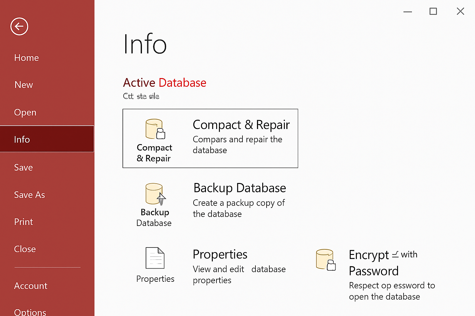 رایج‌ترین خطاهای اکسس