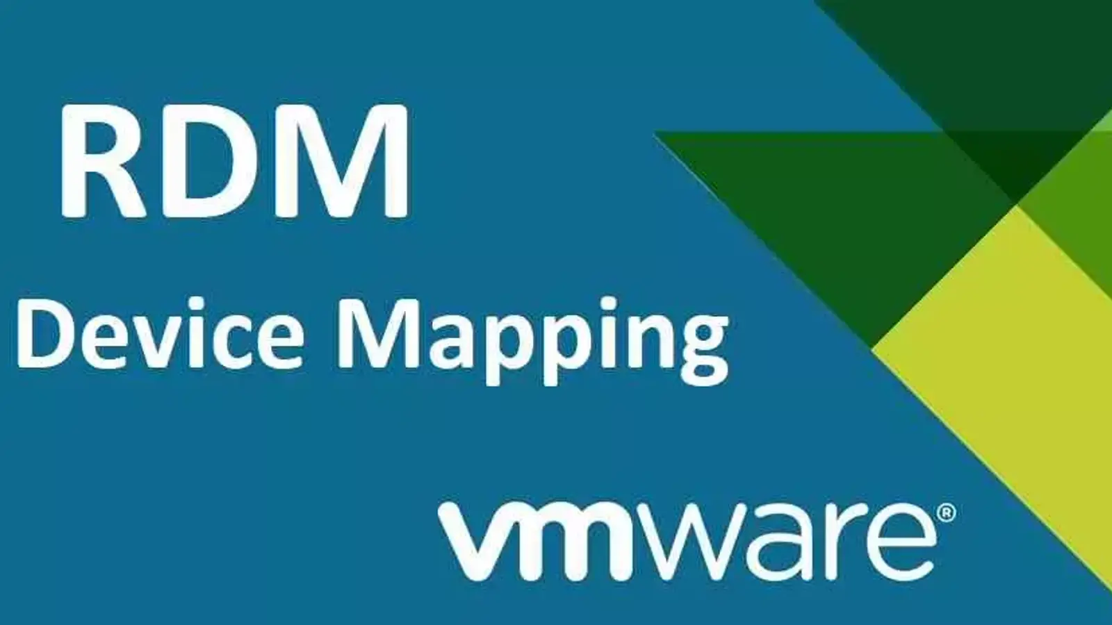 RDM چیست؟ معرفی قابلیت Raw Device Mapping در VMware به زبان ساده