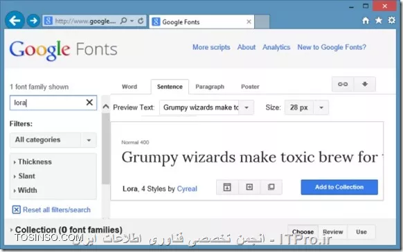  نصب فونت های وب سایت گوگل در windows 