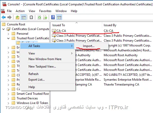 آموزش جامع PKI در مایکروسافت و Active Directory Certificate Services : قسمت هشتم