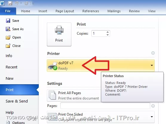 چگونه تبدیل ورد به pdf