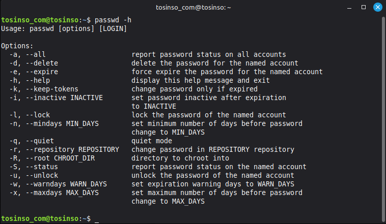 آموزش دستور passwd در لینوکس (Linux)