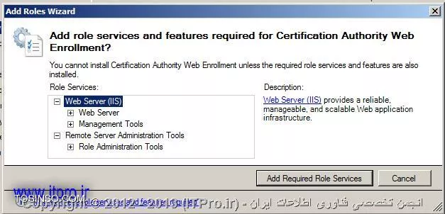 نصب Cetificate Authority