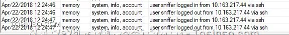 sniffer -mikrotik log