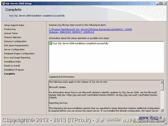 آموزش تصویری نصب SQL Server
