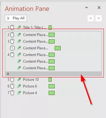 کار با ابزار Animation Pane