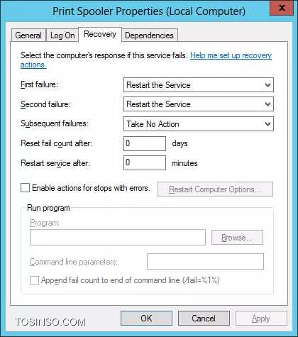 تب Recovery سرویس منظورم هست. روی سرویس SQL دابل کلیک کنید به تب Recovery برید.

||https://tosinso.com/files/get/f2358018-c48c-4cd7-a3f7-635e4b207579||

لطفا Event ID ها رو ذکر کنید. 