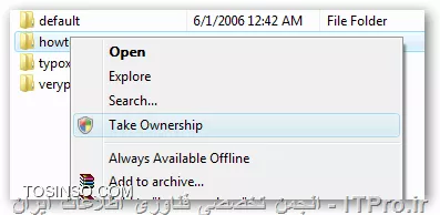 معرفی ابزار گرفتن Take Ownership با استفاده از یک کلیک ساده !