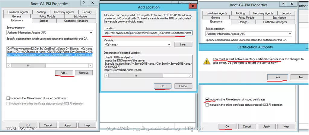 آموزش جامع PKI در مایکروسافت و Active Directory Certificate Services : قسمت سوم