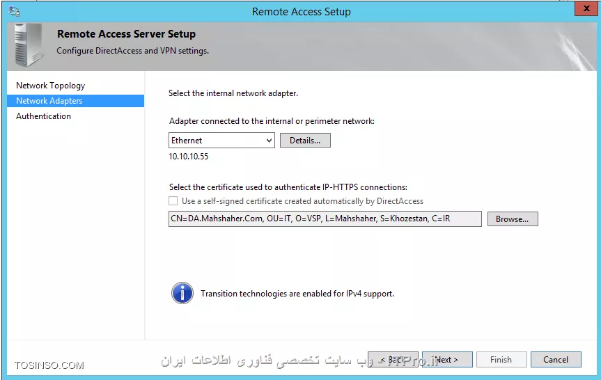 وب سایت توسینسو